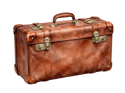 Vintage Leather Suitcase