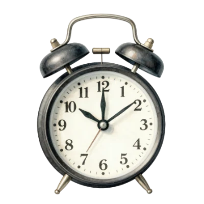 Vintage Metal Alarm Clock