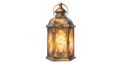 Vintage Metal Candle Lantern
