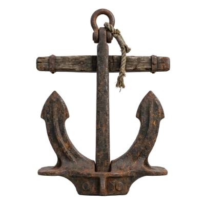 Vintage Metal Ship Anchor