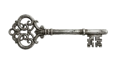 Vintage Ornate Metal Key