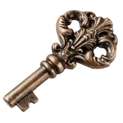Vintage Ornate Metal Key