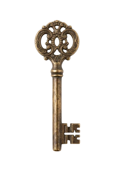 Vintage Ornate Metal Key