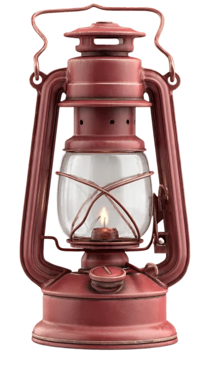 Vintage Red Oil Lantern