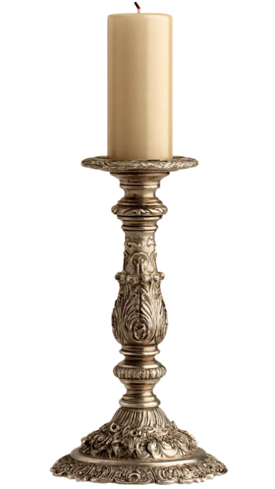 Vintage Silver Candle Holder