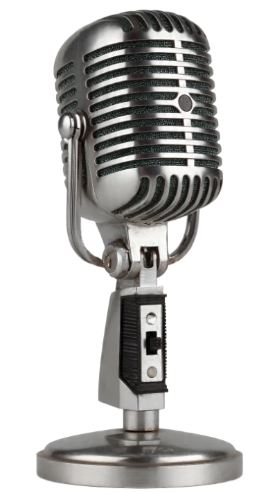 Vintage Silver Microphone