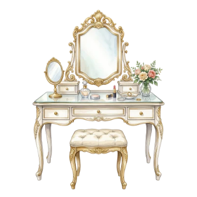 Vintage Vanity Illustration