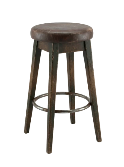 Vintage Wooden Bar Stool