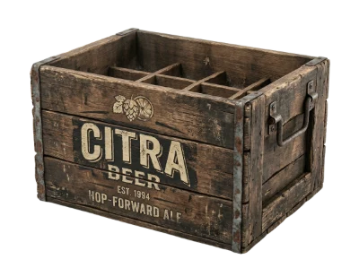 Vintage Wooden Beer Crate