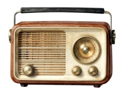 Vintage Wooden Radio