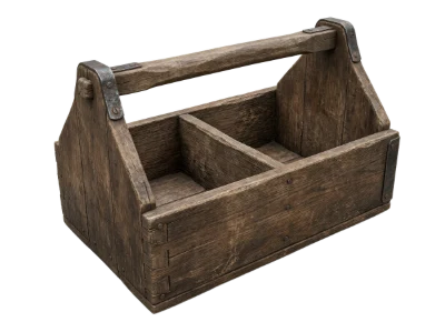 Vintage Wooden Toolbox