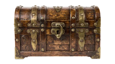 Vintage Wooden Treasure Chest