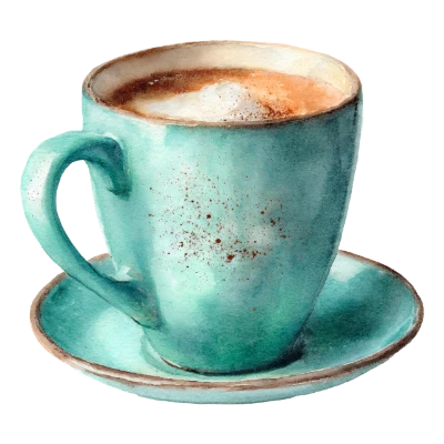 Watercolor Coffee Cup
