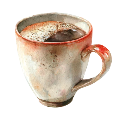Watercolor Coffee Cup