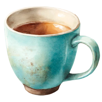Watercolor Coffee Cup