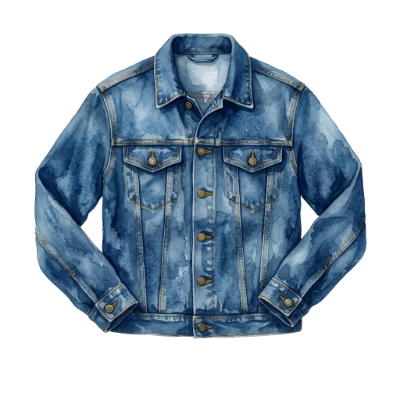 Watercolor Denim Jacket