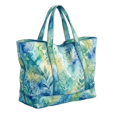 Watercolor Floral Tote Bag