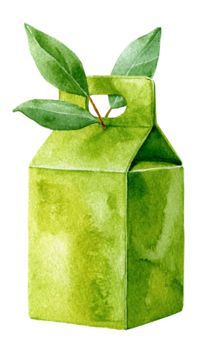 Watercolor Green Tea Packaging
