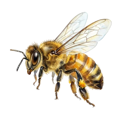 Watercolor Honey Bee