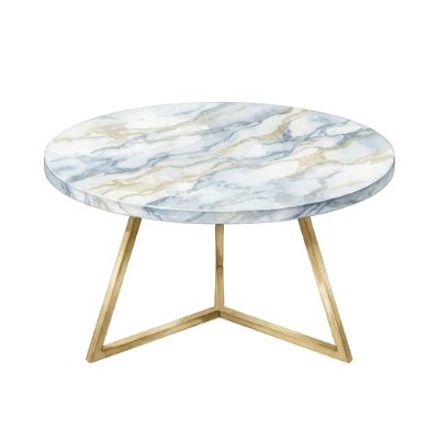 Watercolor Marble Coffee Table