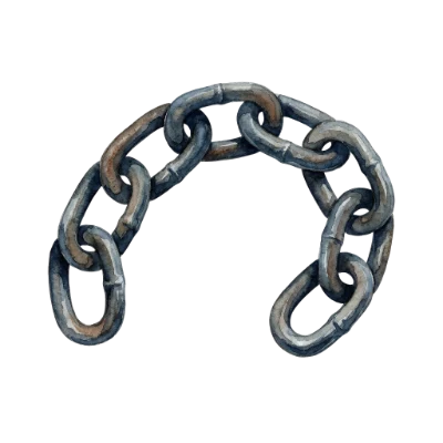 Watercolor Metal Chain Link