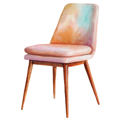 Watercolor Modern Dining Chair