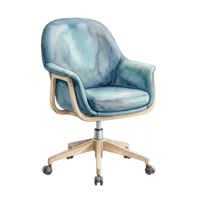 Watercolor Office Chair