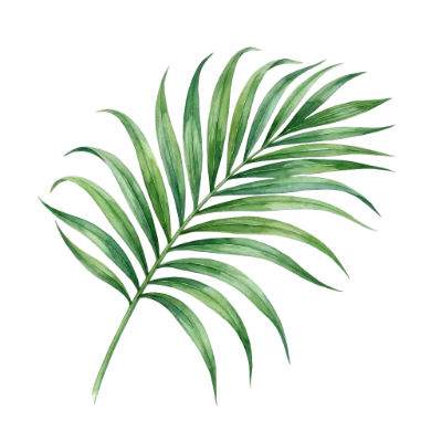 Watercolor Palm Leaf