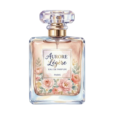 Watercolor Perfume Bottle