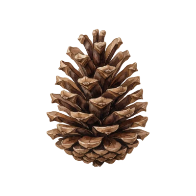 Watercolor Pine Cone