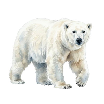 Watercolor Polar Bear