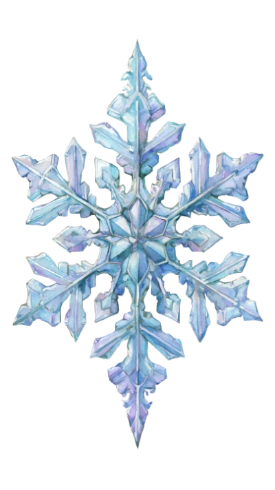 Watercolor Snowflake Winter Design