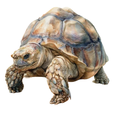 Watercolor Tortoise Animal