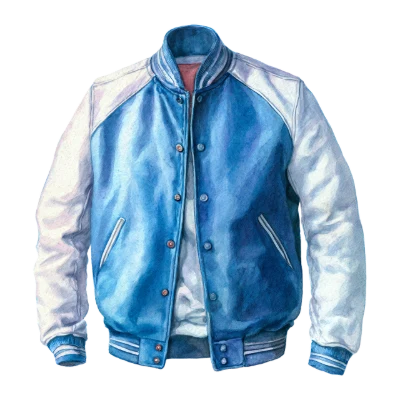 Watercolor Varsity Jacket