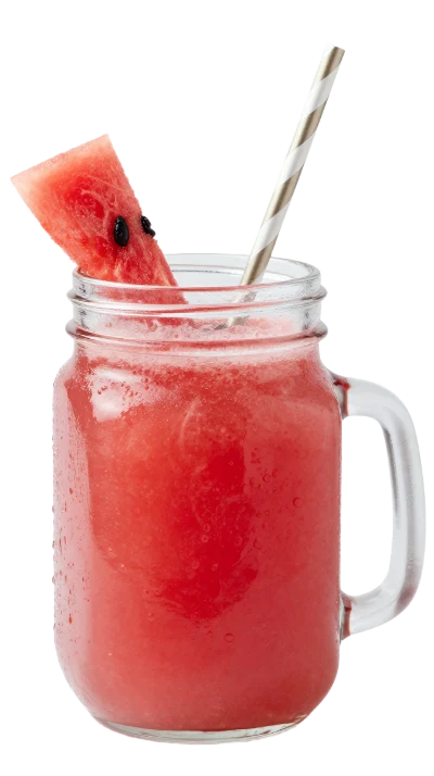 Watermelon Smoothie In Jar