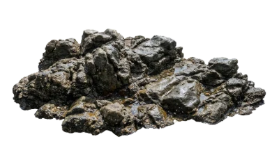 Wet Coastal Rock Formation