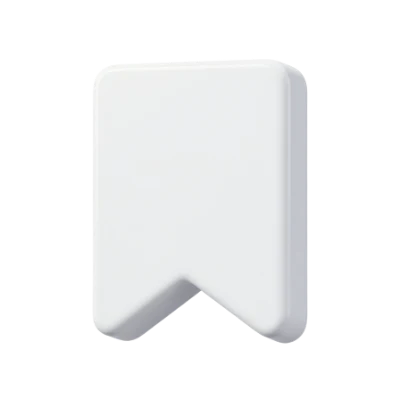 White Bookmark Icon