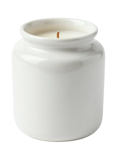 White Ceramic Candle