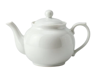 White Ceramic Teapot