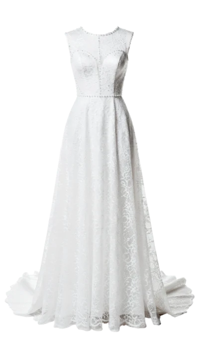 White Lace Wedding Dress
