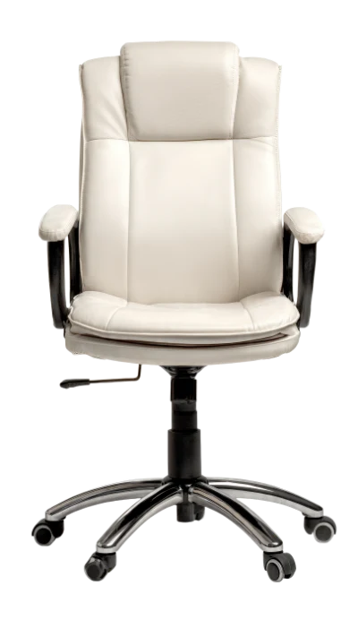 White Leather Office Chair