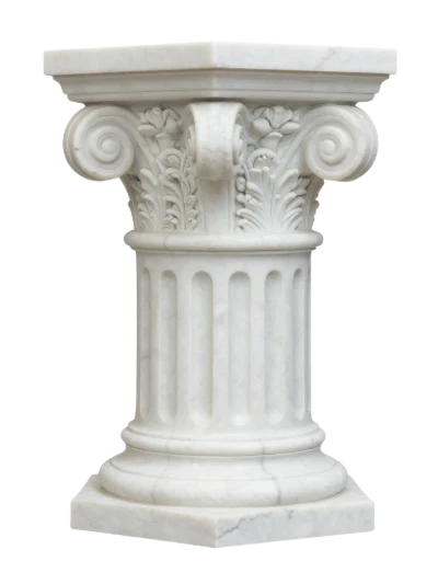 White Marble Pedestal