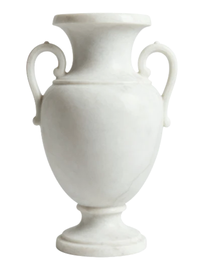 White Marble Urn Vase