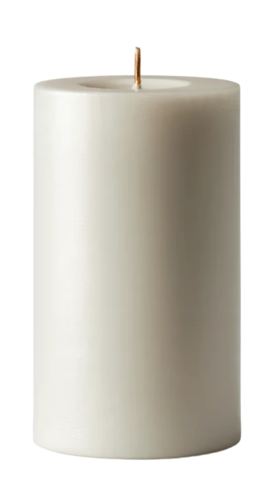 White Pillar Candle