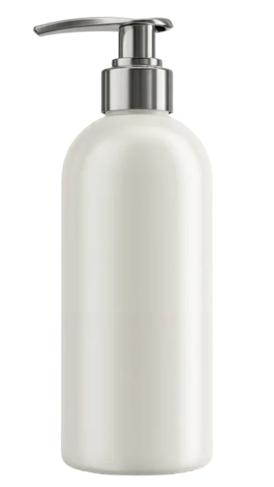 White Pump Lotion Bottle