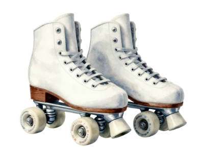 White Roller Skates