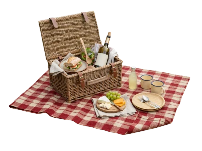 Wicker Picnic Basket Set