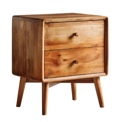 Wooden Bedside Nightstand