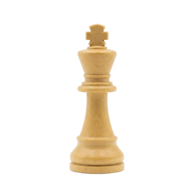 Wooden Chess King Piece