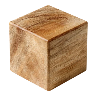 Wooden Cube Block
